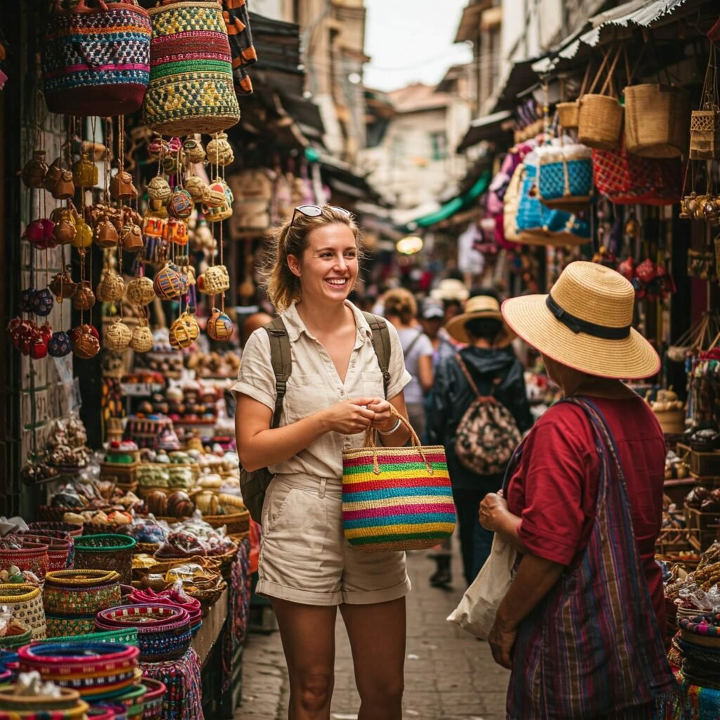 Market Smile: Solo Traveler & Local Connection