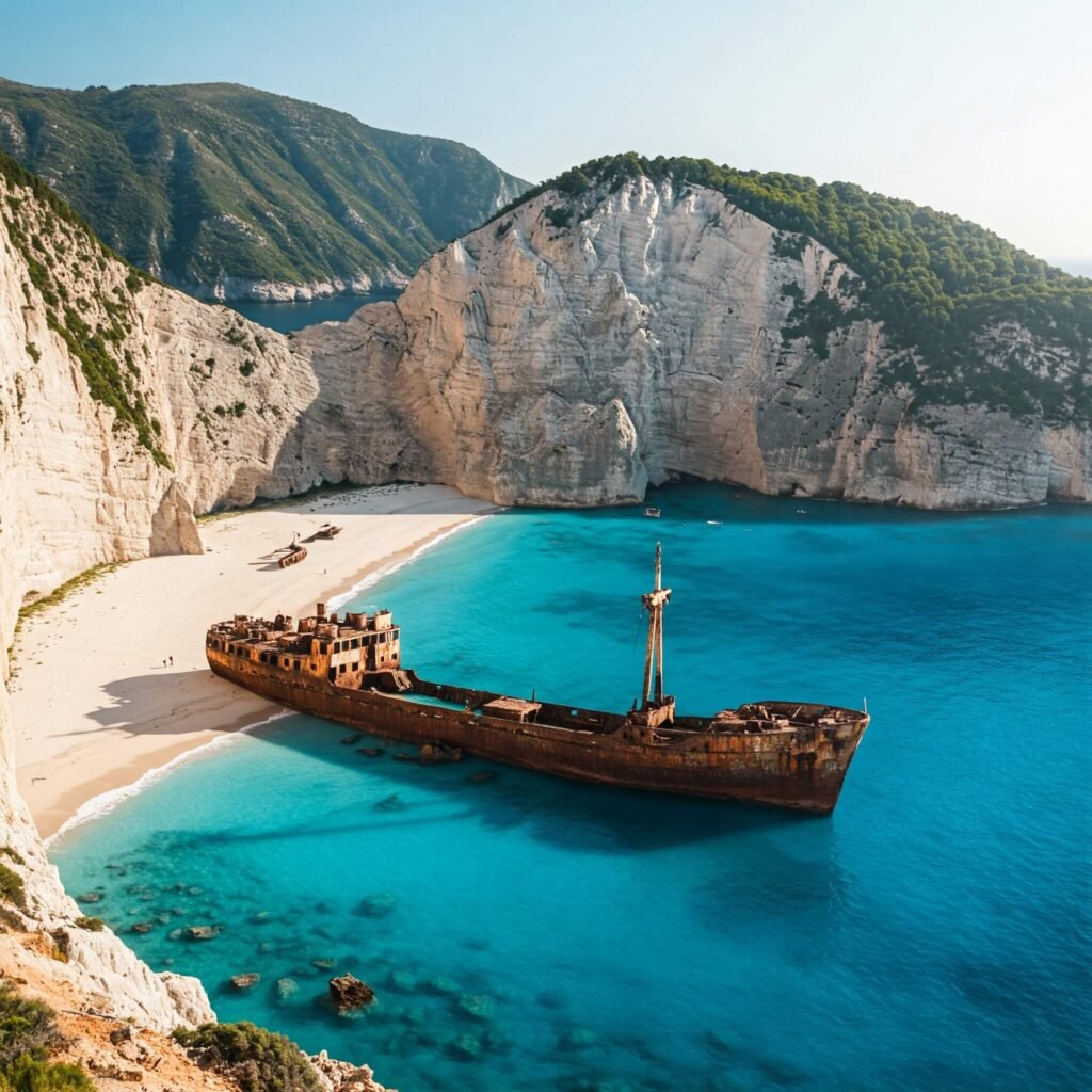 Navagio Beach with Shipwreck