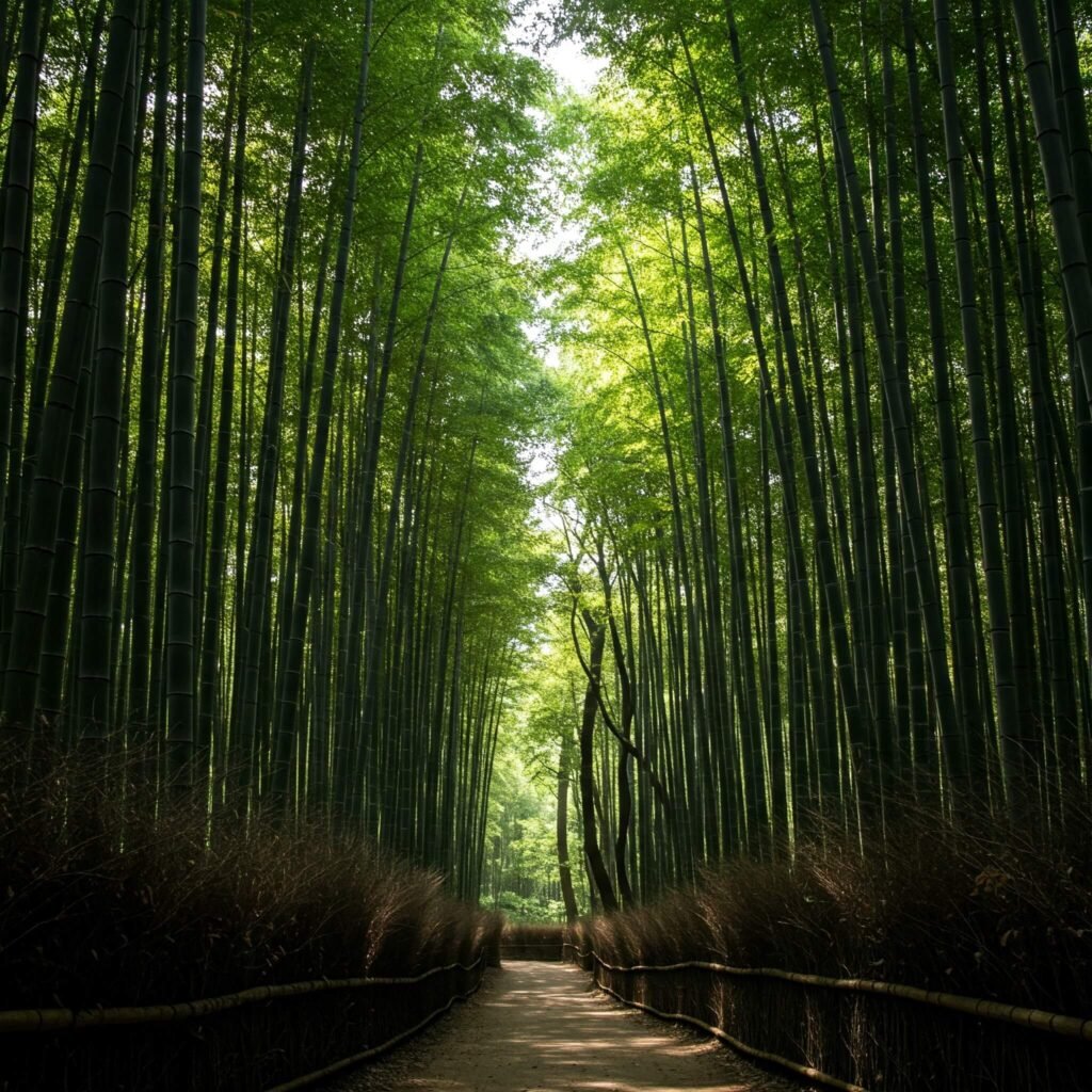 Sunlight Bamboo Grove