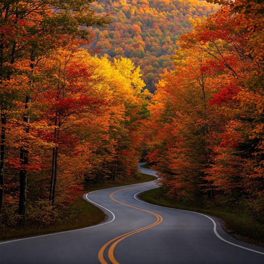 Blue Ridge fall foliage road