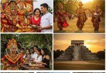 5 Cultural Activities to Experience on Your Next Vacation Vibrant cultural collage: dancers, cooking, ruins, artisans.