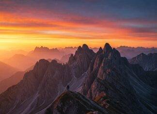 The Ultimate Guide to Mountain Adventures for Beginners and Pros Sunrise climber triumph over mountains.