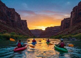 The Ultimate Guide to Thrilling Outdoor Adventures Kayaking River Canyon Sunset