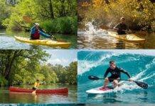 Water Sports for Every Season: Activities You Can Enjoy Year-Round Water sports through seasons: kayaking, surfing, canoeing, swimming.