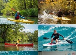 Water Sports for Every Season: Activities You Can Enjoy Year-Round Water sports through seasons: kayaking, surfing, canoeing, swimming.