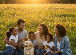 The Best Outdoor Family Activities for Active Families Diverse family laughing at sunny meadow picnic.