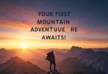 How to Prepare for Your First Mountain Adventure: Essential Tips & Tricks Mountain hiker sunrise panorama.
