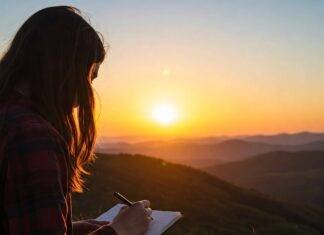 Why Solo Activities Are the Secret to Personal Growth Mountaintop Sunrise Journaling.