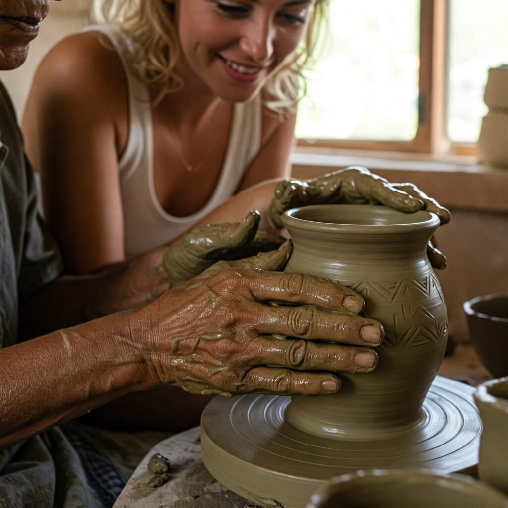 Traveler & Artisan Hands: Traditional Pottery Craft