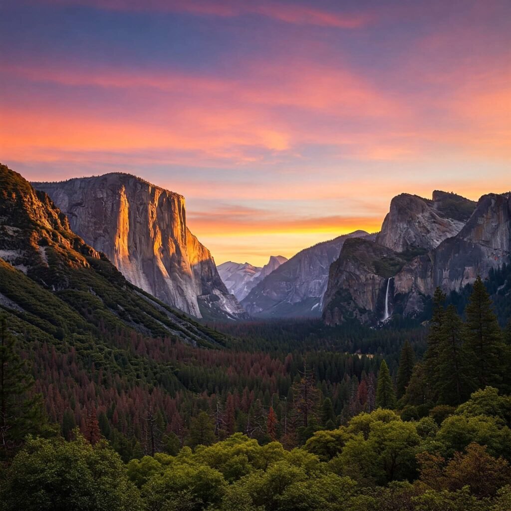 Yosemite Valley at Sunset