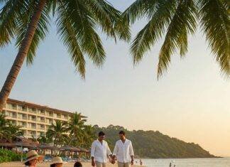 Best Beach Resorts for Families, Couples, and Solo Travelers Beach resort with diverse travelers.