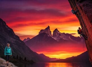 Top 10 Outdoor Adventures You Need to Try This Year Adventure collage: hiking, kayaking, climbing at sunset