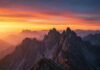 The Ultimate Guide to Mountain Adventures for Beginners and Pros Sunrise climber triumph over mountains.