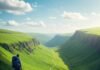 The Ultimate Guide to Hidden Hiking Trails for Adventure Seekers Hiker overlooking lush green valley.