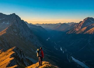 Top Backpacking Routes for Solo Travelers: A Journey into the Unknown Backpacker on Mountain Ridge