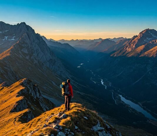 Top Backpacking Routes for Solo Travelers: A Journey into the Unknown Backpacker on Mountain Ridge