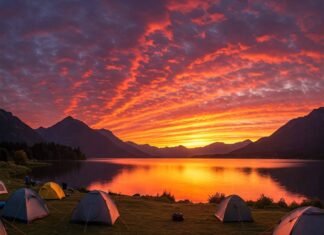 The Best Secluded Camping Spots for a Perfect Getaway Sunset Lake Campsite Panorama