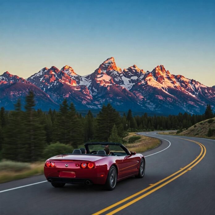 Convertible mountain drive Convertible mountain drive
