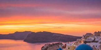 Romantic Getaways in Santorini: The Best Spots for Couples Oia Sunset Embrace