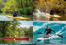 Water Sports for Every Season: Activities You Can Enjoy Year-Round Water sports through seasons: kayaking, surfing, canoeing, swimming.