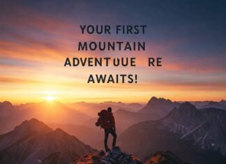 How to Prepare for Your First Mountain Adventure: Essential Tips & Tricks Mountain hiker sunrise panorama.