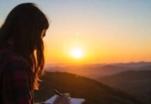 Why Solo Activities Are the Secret to Personal Growth Mountaintop Sunrise Journaling.