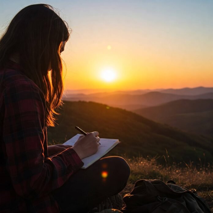 Mountaintop Sunrise Journaling. Mountaintop Sunrise Journaling.