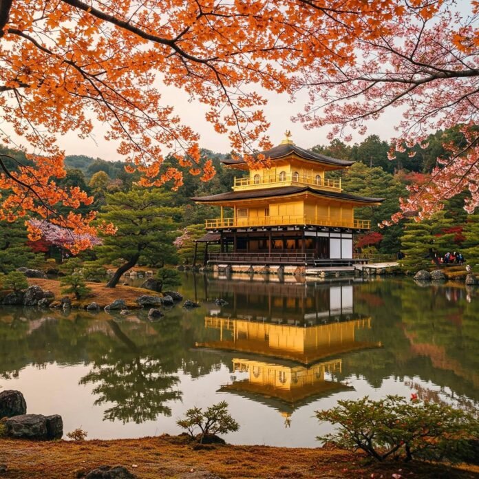 Golden Kinkaku-ji Reflection Golden Kinkaku-ji Reflection